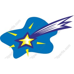 Vibrant Shooting Star