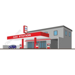 Modern Gas Station