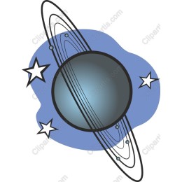 Celestial Planet with Stars