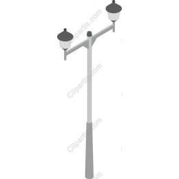 Elegant Double Lamp Post