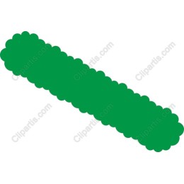 Green Scalloped Banner