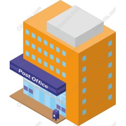 Vibrant Isometric Post Office