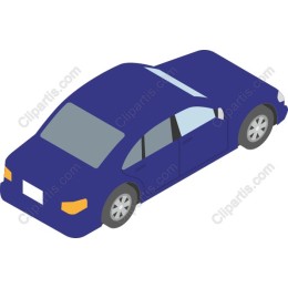 Blue Sedan