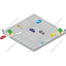Modern Parking Lot