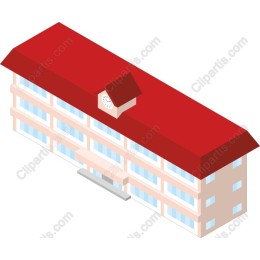 Charming Two-Story Building with Clock