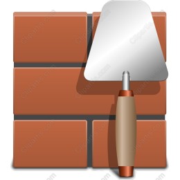 Brick Wall and Trowel