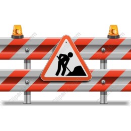 Premium Construction Warning Sign