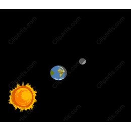 Celestial Trio: Sun, Earth, and Moon