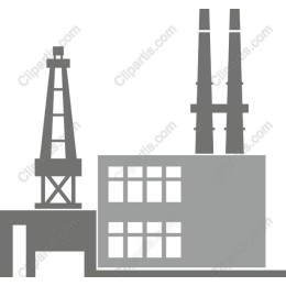 Industrial Oil Platform and Factory
