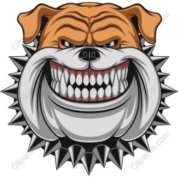 Fierce Bulldog Head