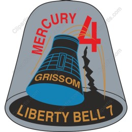 Mercury 4 Liberty Bell 7 Emblem