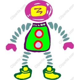 Vibrant Whimsical Robot