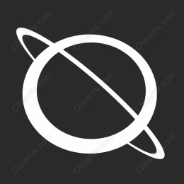 Minimalist Planet with Ring