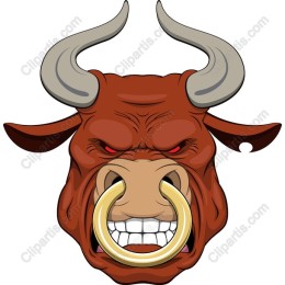 Fierce Bull Head