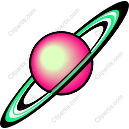 Stylized Pink Planet