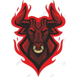 Fierce Bull Head