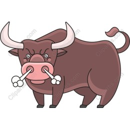 Whimsical Bull Clipart