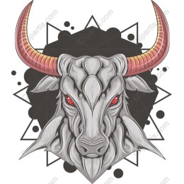 Fierce Bull Head