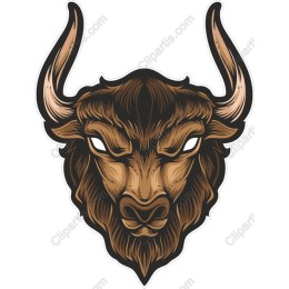 Fierce Bison Head