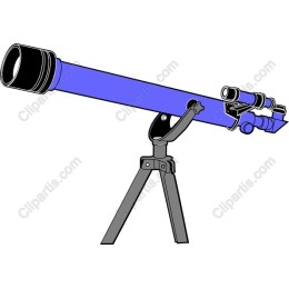 Vibrant Blue Telescope