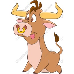 Charming Cartoon Cow