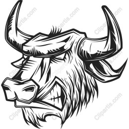 Fierce Bull Head