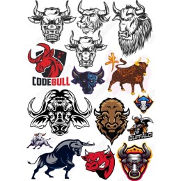 Bull and Buffalo Bundle - 12 Unique