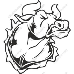 Fierce Bull Head