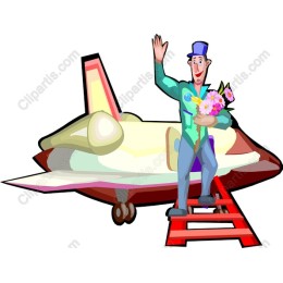 Cheerful Astronaut Welcoming