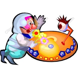 Whimsical Spacesuit Character