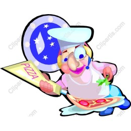 Cheerful Pizza Chef
