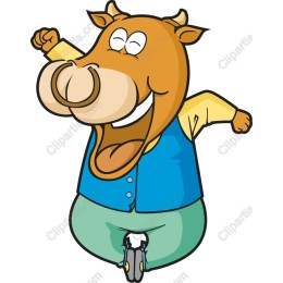 Happy Cow Character