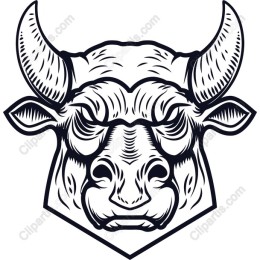 Fierce Bull's Head