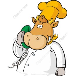 Whimsical Cow Chef