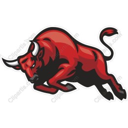 Leaping Red Bull