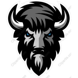 Fierce Bison Head