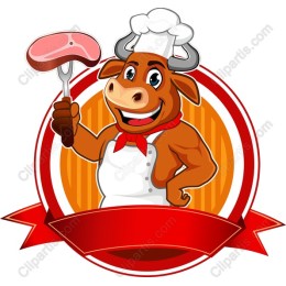 Cheerful Chef Bull