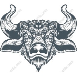 Fierce Buffalo Head