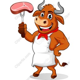 Cheerful Butcher Bull