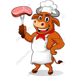 Cheerful Chef Bull
