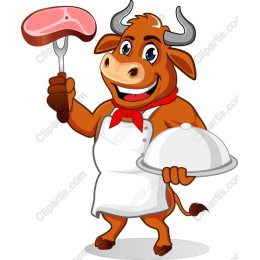 Cartoon Cow Chef