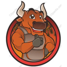 Energetic Muscular Bull