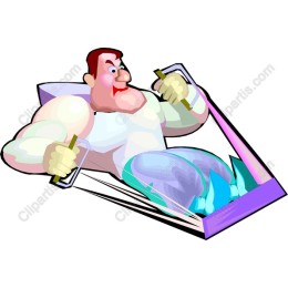 Muscular Man on Resistance Training Machine