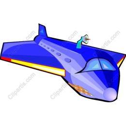 Futuristic Blue Submarine