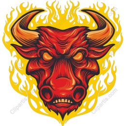 Fierce Bull Head