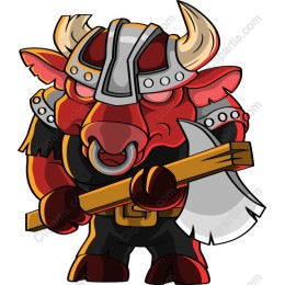 Fierce Bull Warrior