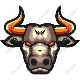 Fierce Bull Head