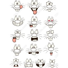 Funny Animal Face Set