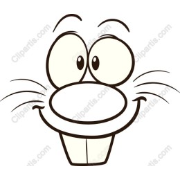 Cheerful Smiling Cartoon Character