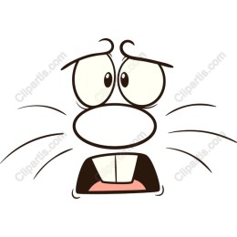 Startled Cartoon Character